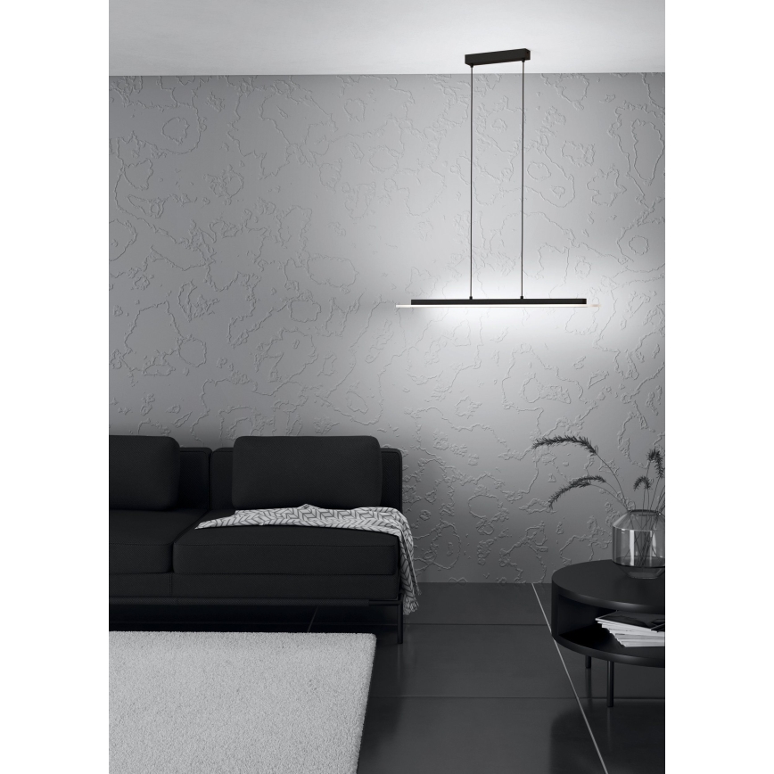 Eglo - LED pendel dæmpbar LED/57,5W/230V 3000K sort + fjernbetjening