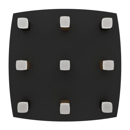 Eglo - LED loftlampe dæmpbar 9xLED/3,1W/230V 3000K antracit/guldfarvet