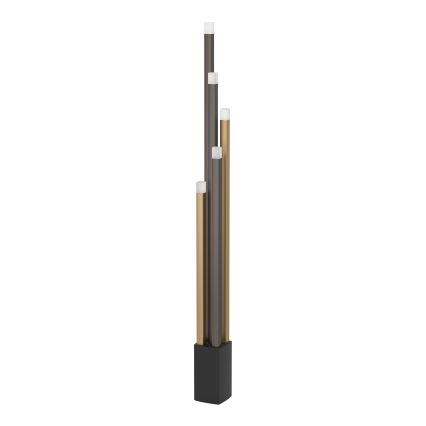 Eglo - LED gulvlampe dæmpbar 5xLED/3,7W/230V 3000K antracit/guldfarvet