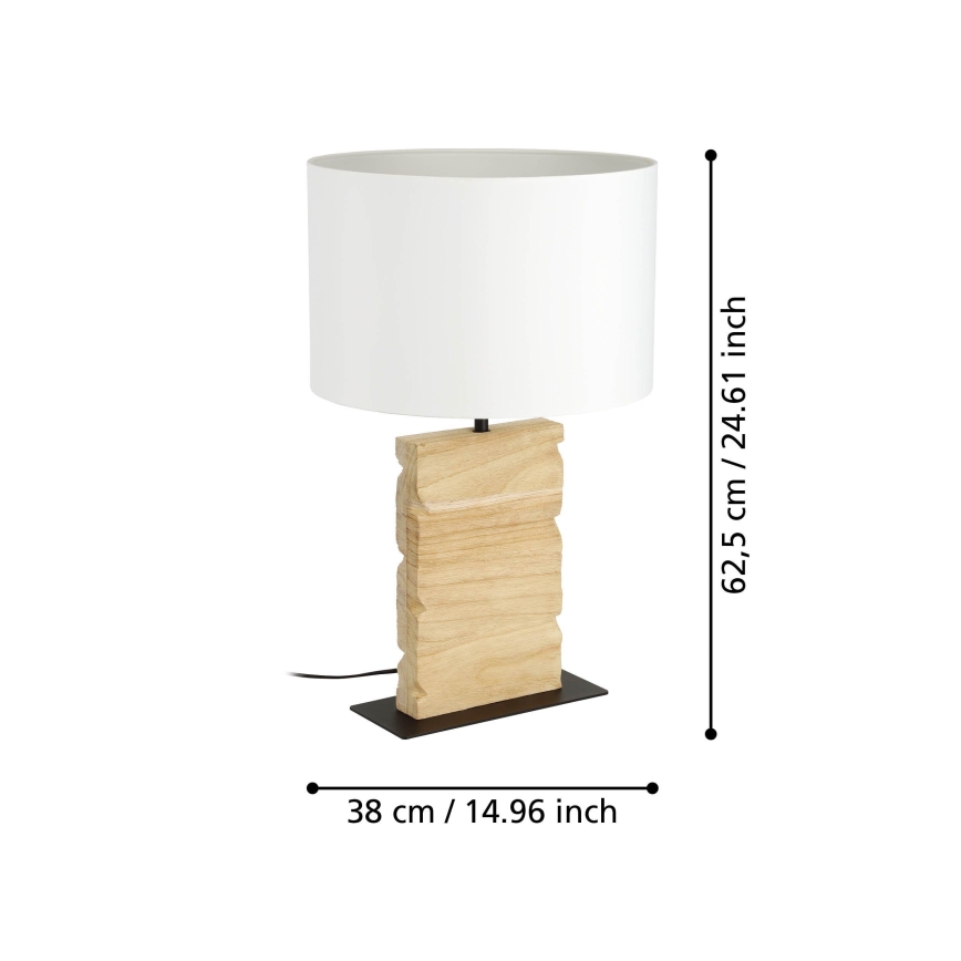 Eglo - Bordlampe 1xE27/40W/230V 62,5 cm brun