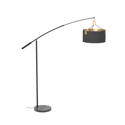 Eglo - Gulvlampe 3xE27/40W/230V sort/guldfarvet