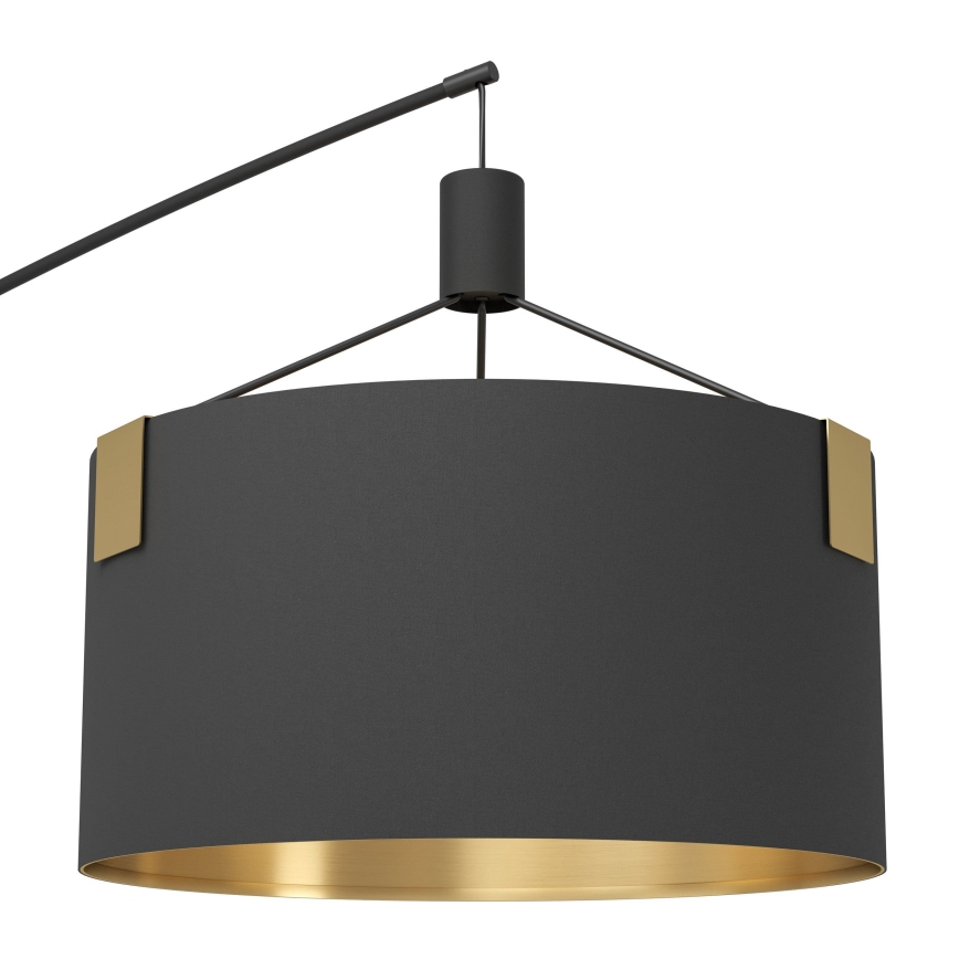 Eglo - Gulvlampe 3xE27/40W/230V sort/guldfarvet
