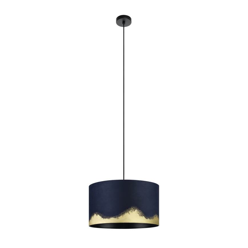 Eglo - Pendel 1xE27/40W/230V diameter 38 cm blå/guldfarvet
