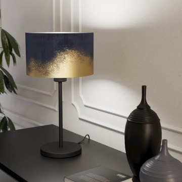 Eglo 39975 - Bordlampe CASUARITA 1xE27/40W/230V blå/guldfarvet