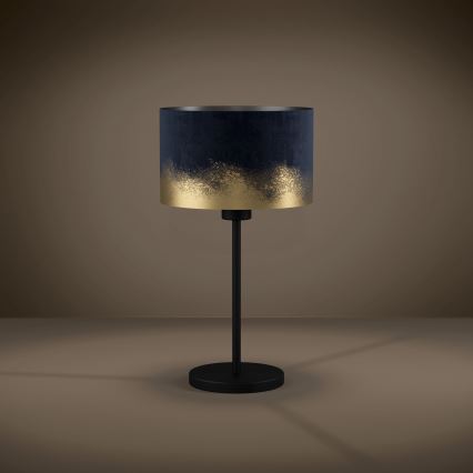 Eglo 39975 - Bordlampe CASUARITA 1xE27/40W/230V blå/guldfarvet