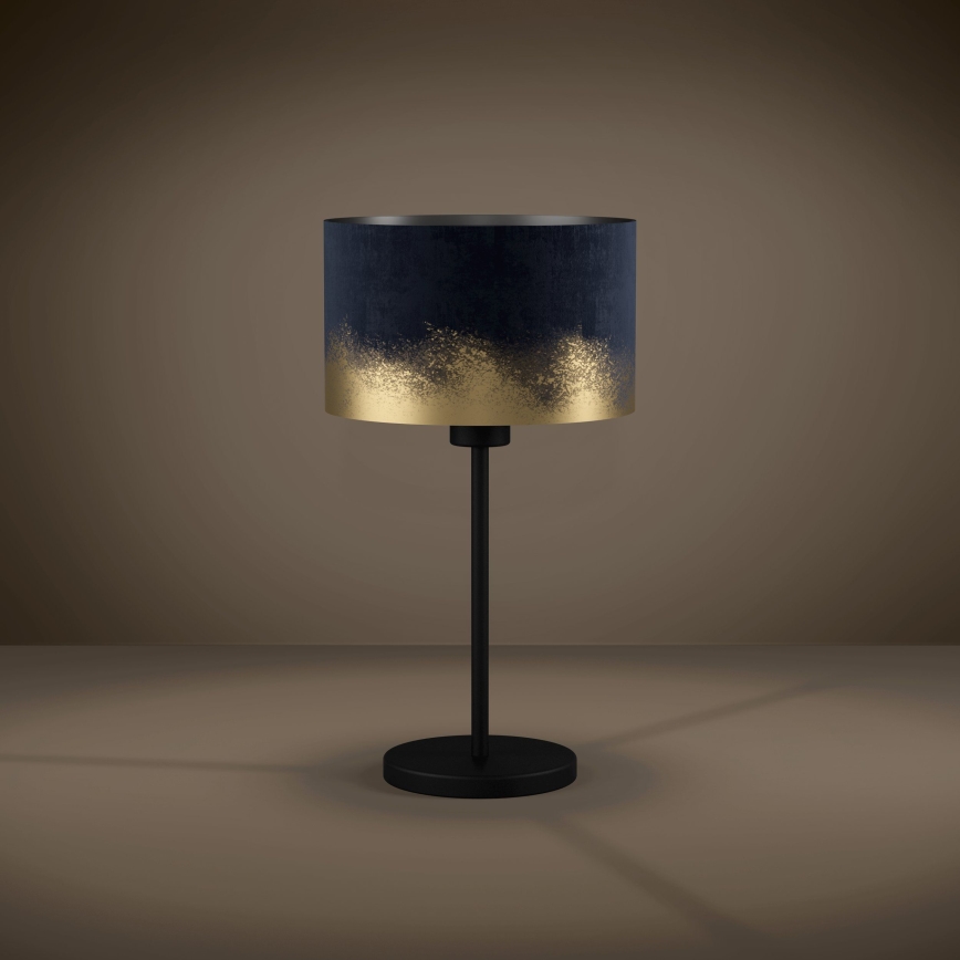 Eglo 39975 - Bordlampe CASUARITA 1xE27/40W/230V blå/guldfarvet