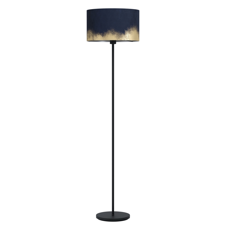 Eglo - Gulvlampe 1xE27/40W/230V blå/guldfarvet