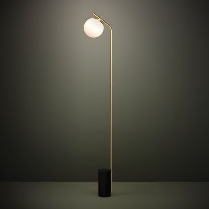 Eglo - Gulvlampe 1xE27/40W/230V guldfarvet