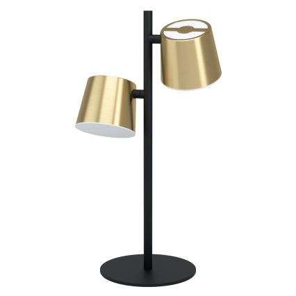 Eglo - LED bordlampe 2xGU10/4,6W/230V 3000K guldfarvet
