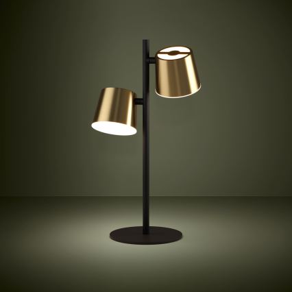 Eglo - LED bordlampe 2xGU10/4,6W/230V 3000K guldfarvet