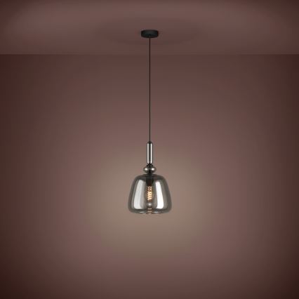 Eglo - Pendel 1xE27/40W/230V røget