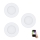 Eglo - 3x LED indbygningslampe m. RGB-farver dæmpbar FUEVA-C 1xLED/3W/230V