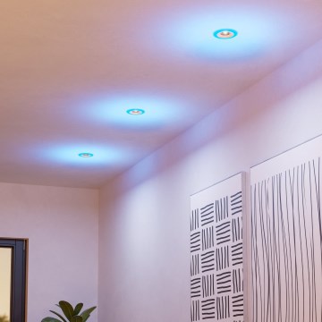 Eglo - 3x LED indbygningslampe til badeværelse m. RGBW-farver dæmpbar 3xLED/3,8W/230V 2700-6500K IP44 + fjernbetjening