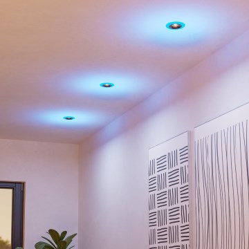 Eglo - 3x LED indbygningslampe til badeværelse m. RGBW-farver dæmpbar 3xLED/3,8W/230V 2700-6500K IP44 + fjernbetjening