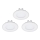 Eglo - 3x LED indbygningsspot FUEVA 1 1xLED/2,7W/230V