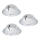 Eglo - 3x LED indbygningsspot PINEDA 1xLED/6W/230V