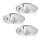 Eglo - 3x LED indbygningsspot TEDO 3xGU10-LED/5W/230V