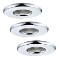 Eglo - 3x LED spotlights til badeværelse IGOA 1xLED/3,3W/230V IP44
