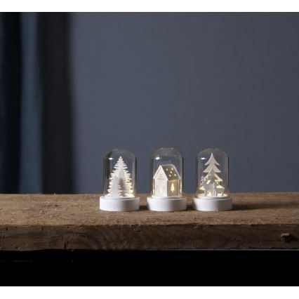Eglo - Sæt 3x LED juledekoration LED/0,06W/1xCR2032 hvid