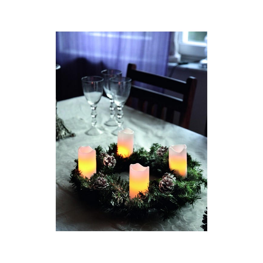 Eglo - 4x LED julestearinlys 2xLED/0,18W/2xCR2032 + fjernbetjening