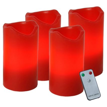 Eglo - 4x LED juledekoration ADVENT 1xLED/0,18W/2xCR2032 + fjernbetjening