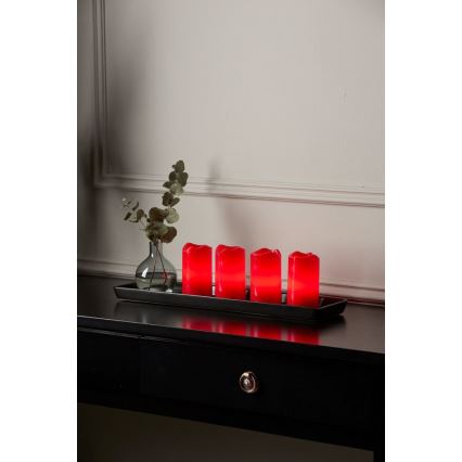 Eglo - Sæt med 4 LED-juledekorationer ADVENT LED/0,18 W/2xCR2032 + fjernbetjening