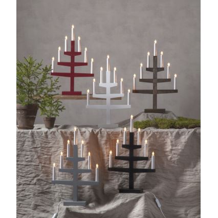 Eglo - Julelysestage 7xE10/3W/230V brun