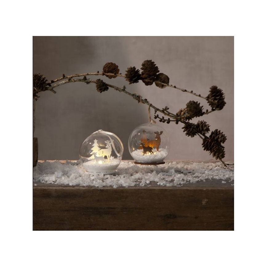 Eglo - LED juledekoration 1xLED/0,06W/1xCR2032 brun