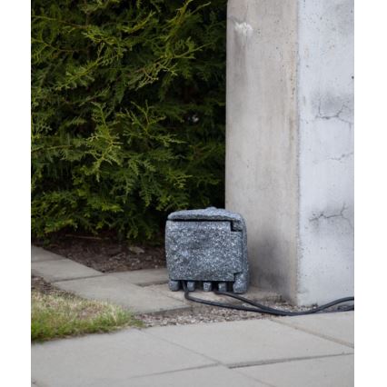 Eglo - Udendørs forlængerledning med 4 stikkontakter 3680W/230V IP44