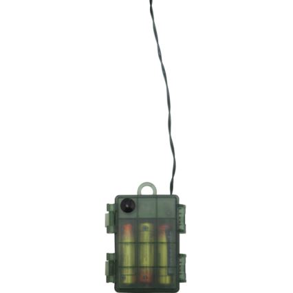 Eglo - LED Udendørs Julekrans med sensor 20xLED/0,064W/3xAA IP44