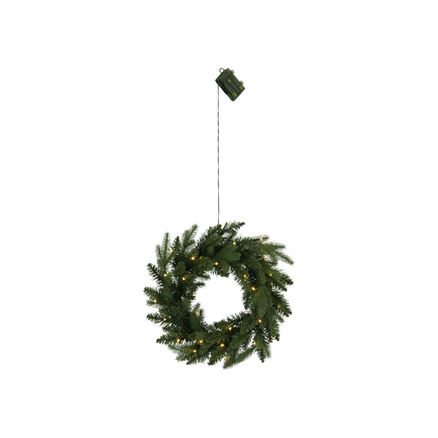 Eglo - Udendørs LED julekrans med sensor 30xLED/0,064W/3xAA IP44