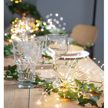 Eglo 411063 - LED juledekoration FIREWORK 60xLED/0,06W/3xAA Ø 26 cm