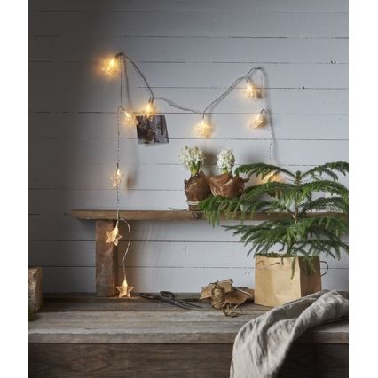 Eglo - LED-lyskæde 10xLED 2,1 m varm hvid