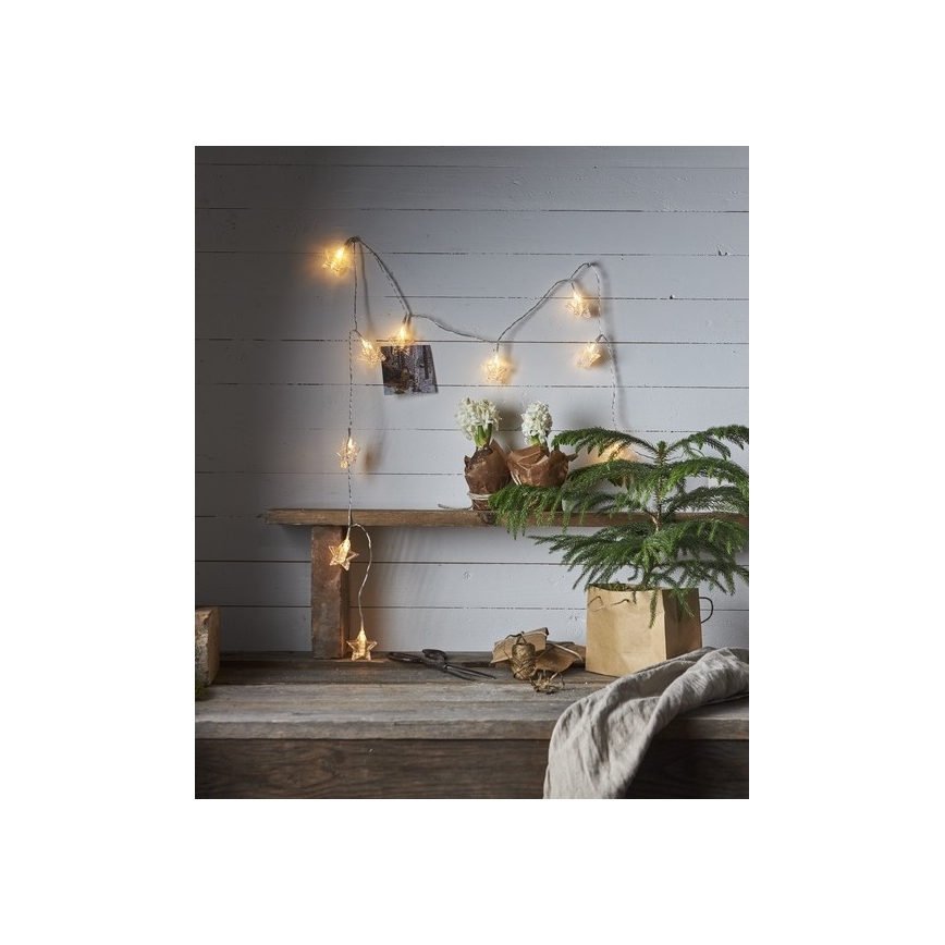 Eglo - LED-lyskæde 10xLED 2,1 m varm hvid