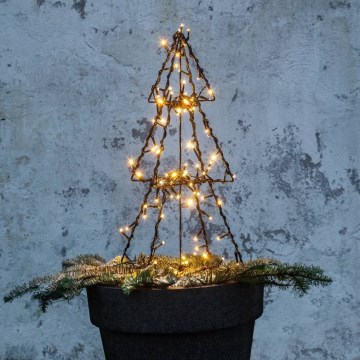 Eglo 411163 - Udendørs LED juledekoration FOLDY 90xLED/0,006W/31V 50 cm IP44 varm hvid