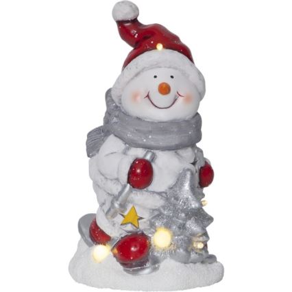 Eglo - LED juledekoration 6xLED/0,06W/2xAAA snemand