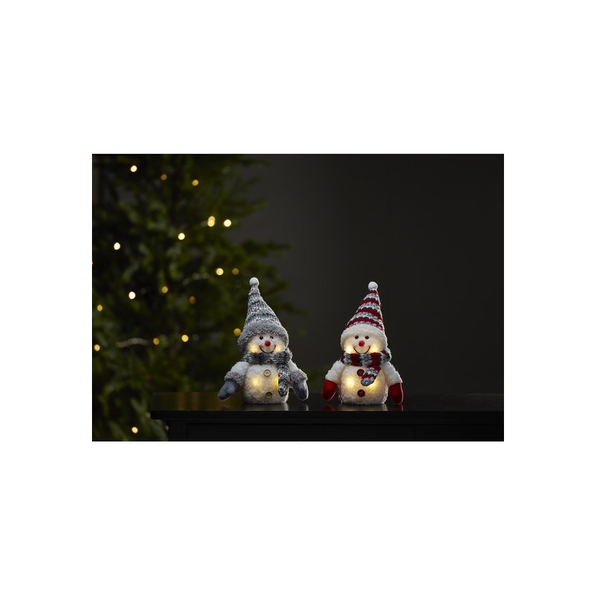Eglo - LED juledekoration 4xLED/0,06W/3xAAA snemand