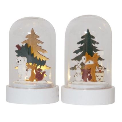 Eglo - Sæt med 2 LED-juledekorationer LED/0,03W/1xCR2032