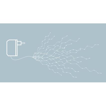 Eglo - LED-lyskæde 360 x LED 2 m varm hvid