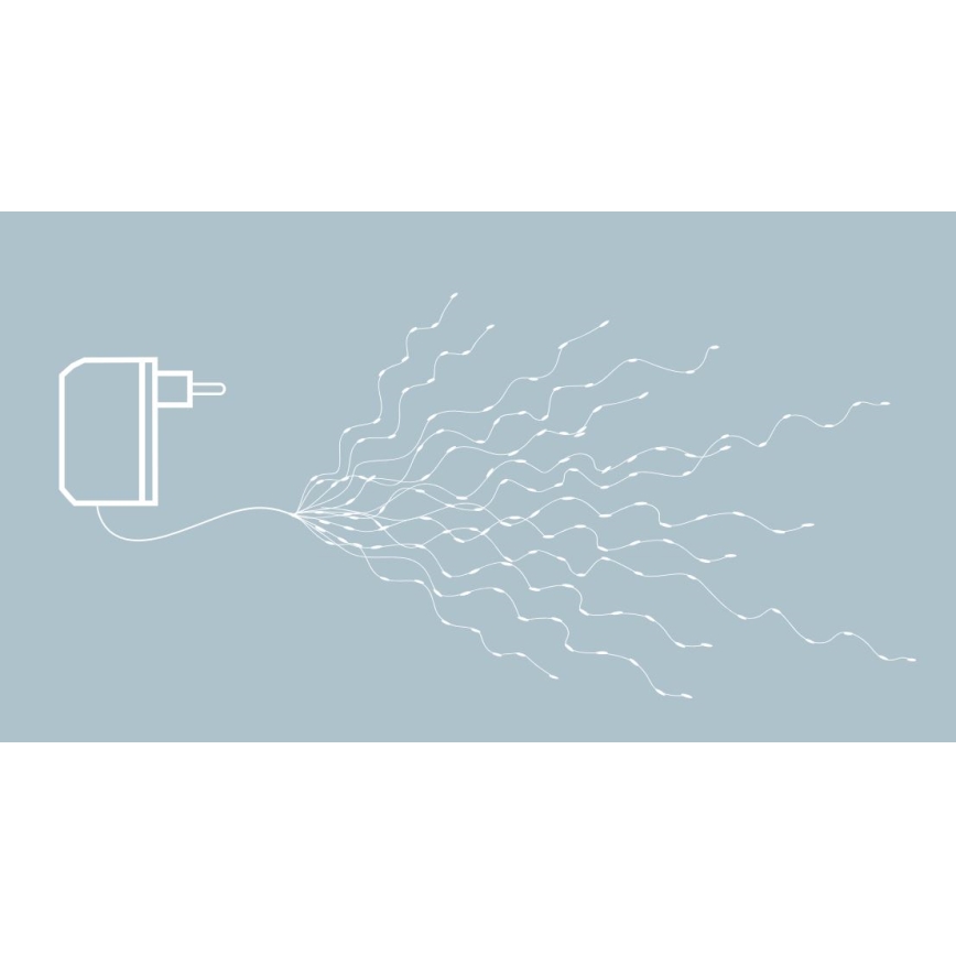 Eglo - LED-lyskæde 360 x LED 2 m varm hvid