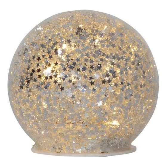 Eglo 411345 - LED juledekoration STAR FALL 10xLED/2xAA diameter 10 cm sølvfarvet
