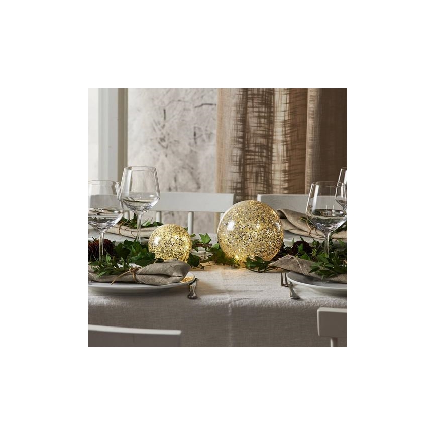 Eglo 411345 - LED juledekoration STAR FALL 10xLED/2xAA diameter 10 cm sølvfarvet