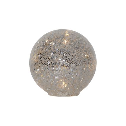 Eglo 411347 - LED juledekoration STAR FALL 15xLED/2xAA Ø 15 cm sølv