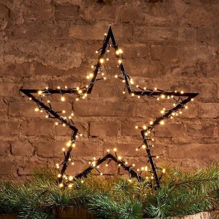 Eglo 411355 - Udendørs LED juledekoration SPIKY 140xLED/0,066W/31V/230V 73x60 cm IP44