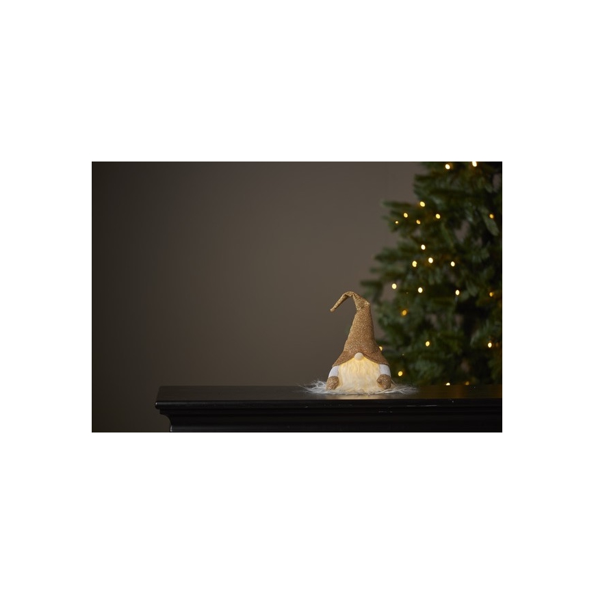 Eglo - LED juledekoration 1xLED/0,06W/3xAG13 guldfarvet