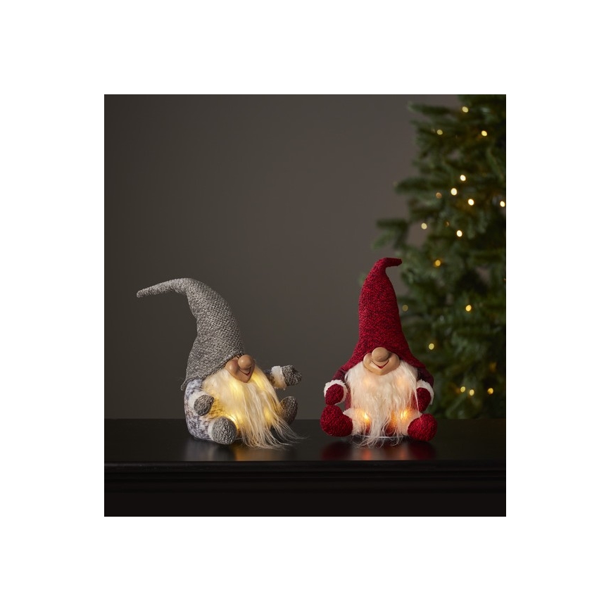 Eglo - LED juledekoration 4xLED/0,06W/3xAA rød