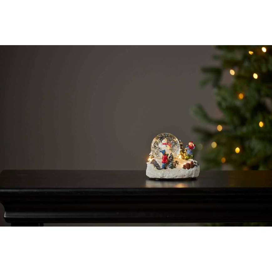 Eglo 411482 - LED juledekoration WINTERVILLE LED/2xAAA snekugle
