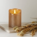 Eglo 411498 - LED Stearinlys FLAMME RUSTIC LED/2xAA guldfarvet