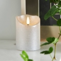 Eglo 411502 - LED Stearinlys FLAMME RUSTIC LED/2xAA sølvfarvet