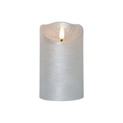 Eglo 411503 - LED-lys FLAMME RUSTIC LED/2xAA sølv